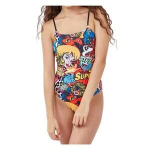 NEW GOTTEX girls round neck one piece swimsuit in superhero